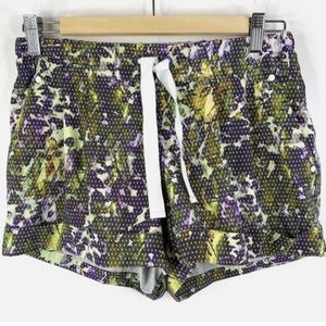 Lululemon Size 6 Spring Break Away Shorts Floral Sport White Multi